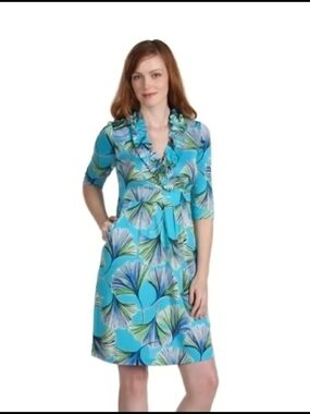 Lilly Pulitzer Blayney Ruffle Silk Dress
